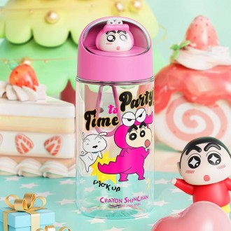 Crayon Shin-chan Space Capsule Chai nước Tritan 500ml-Hồng