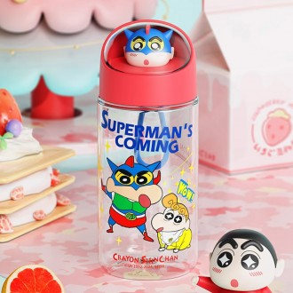 Crayon Shin-chan Space Capsule Chai nước Tritan 500ml-Đỏ