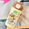 Cốc Rơm Màu Crayon Shin-chan 560ml-Ivory