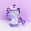 Túi đựng chai nước Sanrio Kurumi dây đeo vai lấp lánh Túi đựng chai nước