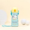 Bình nước Sanrio Pochacco 460ml Dây đeo vai một chạm Bình giữ nhiệt đôi