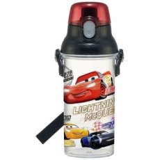 [Giao hàng tại công ty] Bình nước có dây đeo vai một chạm Disney Car McQueen Clear