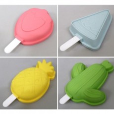 1 Bộ (4 Cái) Hình Khuôn Làm Đá Popsicle Máy Làm Thanh Cứng Khuôn Thanh Đá Dính Khuôn Hộp Đựng Khay