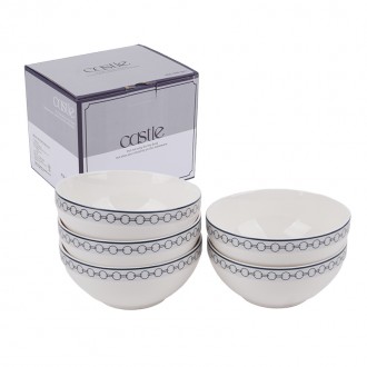 Bộ Bát Ăn Lâu Đài Bone China 5P (457014)