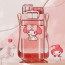 Bình nước có ống hút dài Sanrio My Melody Double Cap 520ml Bình nước cầm tay