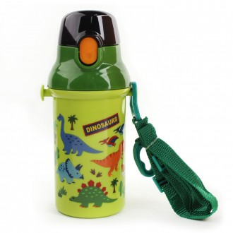 Bình nước một chạm Skater Dinosaurus 400ml