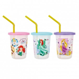 Bình nước có ống hút Skater Princess 21 cốc ống hút 3P set 230ml