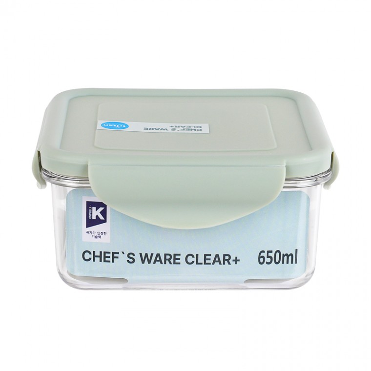 Didi Shop Clear Plus Chefwear Hộp kín vuông 650ml (798623)