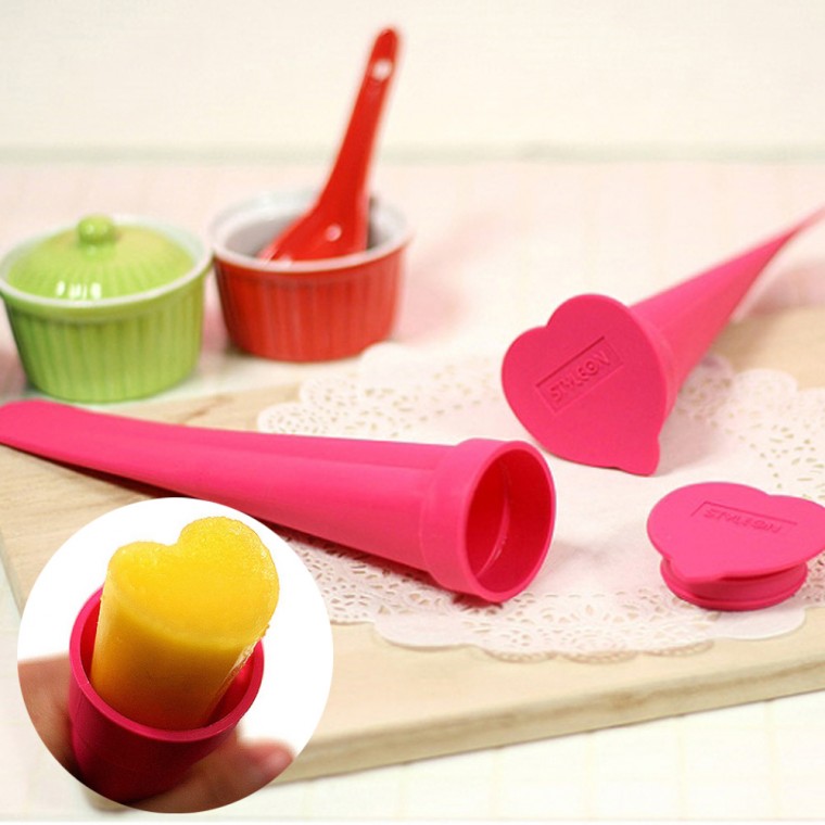 Phong Cách Làm Kem Ice Stick Maker Heart (Hot Pink)