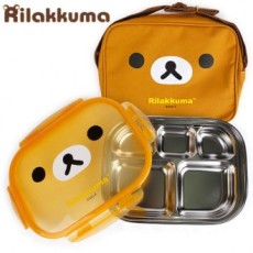 Hộp cơm trưa inox MJC Rilakkuma (mặt)