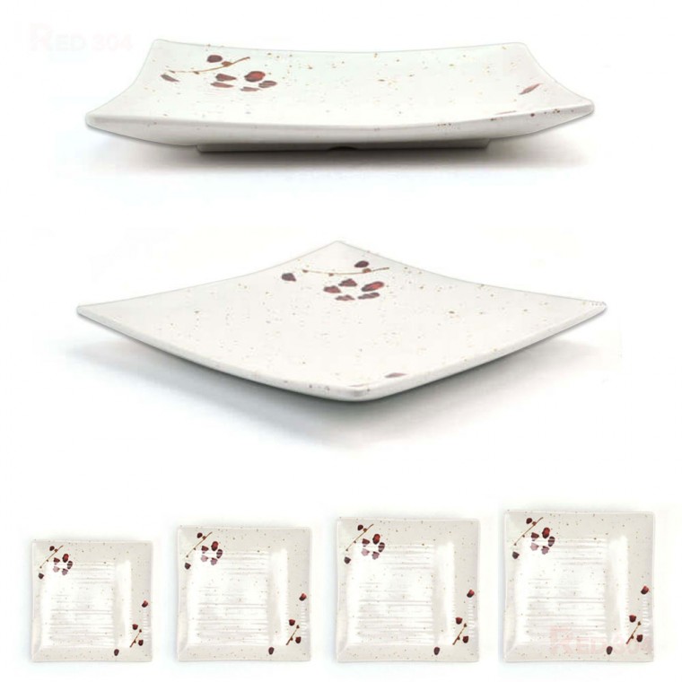 Melamine phong cách Hàn Quốc món ăn kèm món ăn kèm bát đĩa ăn kèm salad tráng miệng đĩa tráng miệng chiều dài 21,2cm 23,7cm 26,2cm 28,8cm