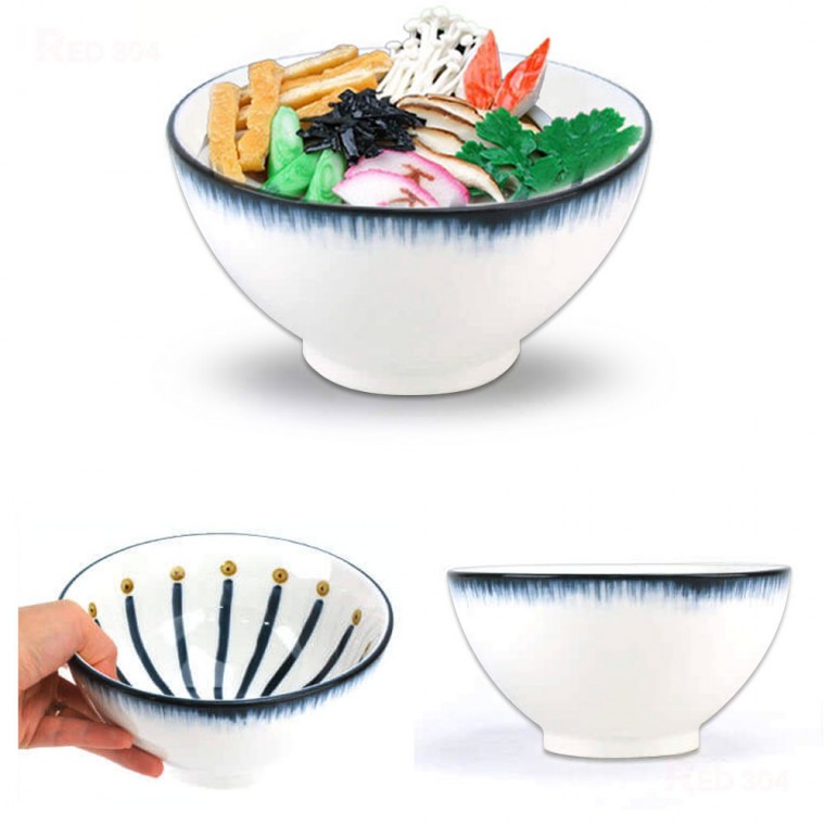 Sứ Ramen Nhật Bản Udon Cà ri Bát cơm Mì Phở Mì Ramen Bát mì Dung tích khoảng 700ml Số 13