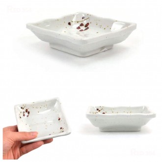 Melamine Đĩa trước phong cách Hàn Quốc Đĩa phụ Bát đĩa phụ Đĩa đựng đĩa phụ Sukidashi gia vị Nhật Bản Bát đựng nước sốt rộng 10 cm cỡ 4