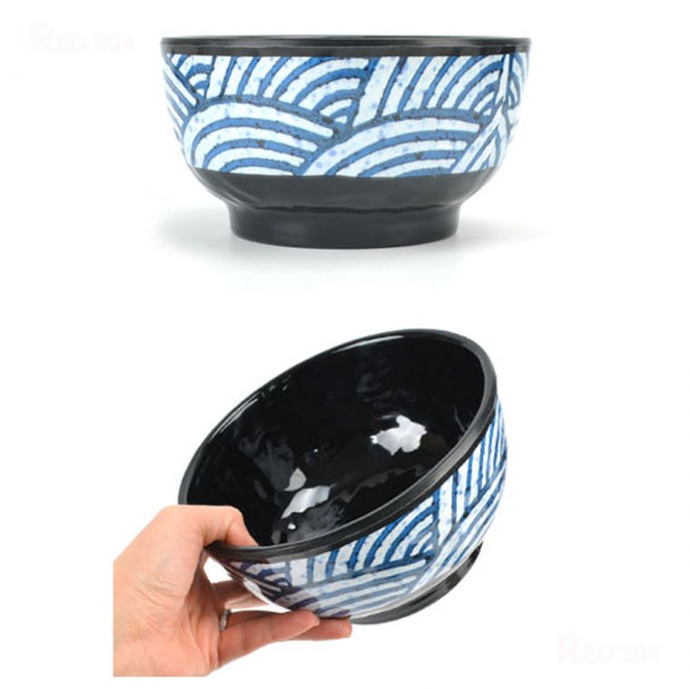 Bát cơm Donburi Nhật Bản Melamine Ramen Udon Jjamppong Bát mì Soba kiều mạch Đường kính 17,5cm Số 8