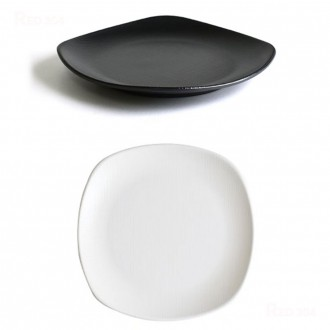 Đĩa thức ăn tự chọn hình vuông Melamine Đĩa cá nhân Đĩa ăn kèm Đĩa thịt lợn cốt lết phương Tây Chiều dài đĩa 22,4cm 25cm 27cm 30cm 32,7cm