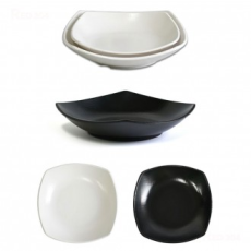 Melamine Hanjeongsik Đĩa cá nhân Đĩa trước Đĩa phụ Bát đĩa phụ Đĩa ăn phụ Đĩa salad tráng miệng Bát tráng miệng dài 21cm 24,2cm