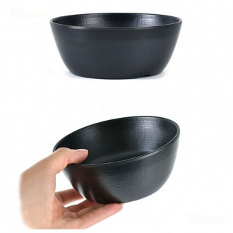 Bát súp melamine đen phong cách Hàn Quốc số 15 đường kính 13,5cm