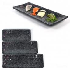 Melamine Nhật Bản vuông dài sukidashi sushi cá đĩa cá nướng phong cách Hàn Quốc bên đĩa đĩa bên bát đĩa 28.5cm 35cm 40.3cm