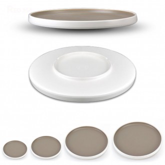 Melamine Hanjeongsik món xào tròn hấp dày dặn đĩa thức ăn đĩa ăn kèm đĩa salad đường kính 25,7cm 28,5cm 31,5cm