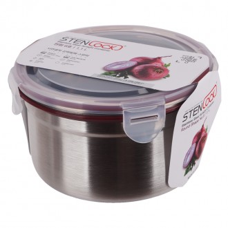 Thùng inox tròn kín số 6 1.1L (756064)