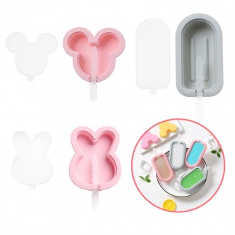 Khuôn làm kem silicone handmade 1 chiếc 3 loại DD-10716