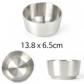 Tô súp đôi inox STL 13,8x6,5cm 1p khoảng 530ml