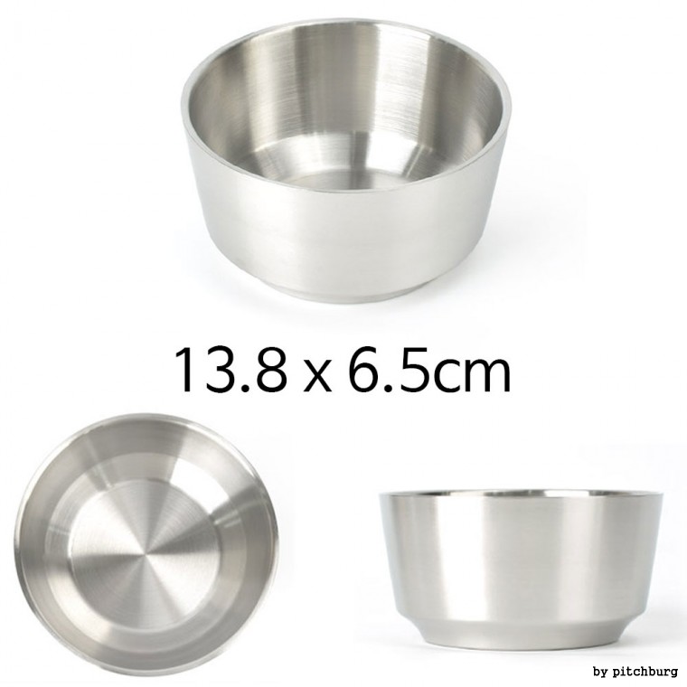 Tô súp đôi inox STL 13,8x6,5cm 1p khoảng 530ml