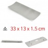 Đĩa sushi inox đĩa thịt mạ thớt đĩa nhỏ 33x13x1.5cm 1p