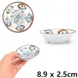 Giấy melamine Đĩa đựng thức ăn Nhật Bát ăn kèm bát đựng nước sốt 8,9x2,5cm 1p