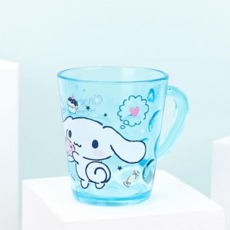 Cốc đựng nước uống có tay cầm Sanrio Cinnamoroll trong suốt 230ml