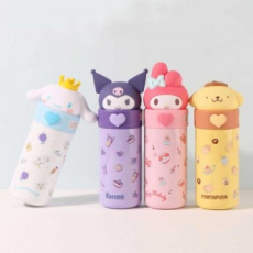 Bình nước cầm tay hình nhân vật Sanrio bằng thép không gỉ 350ml