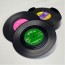 Retro Record LP Tea Cup Coaster Coaster 12P Giá đỡ lưu trữ