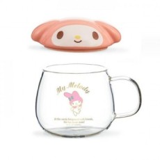 Cốc thủy tinh Sanrio My Melody 3D Lid Double Cup 400ml Cốc cà phê