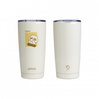 Kakao Friends Chunsik Ống hút bằng thép không gỉ Chai nước hình nhân vật 580ml