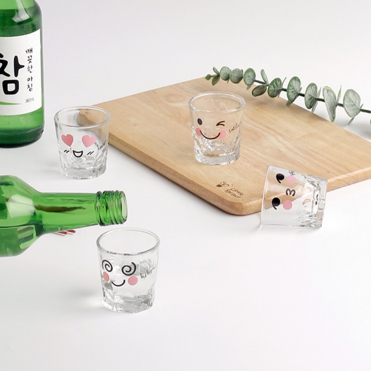 Bộ ly Soju thủy tinh Chuhari Soju