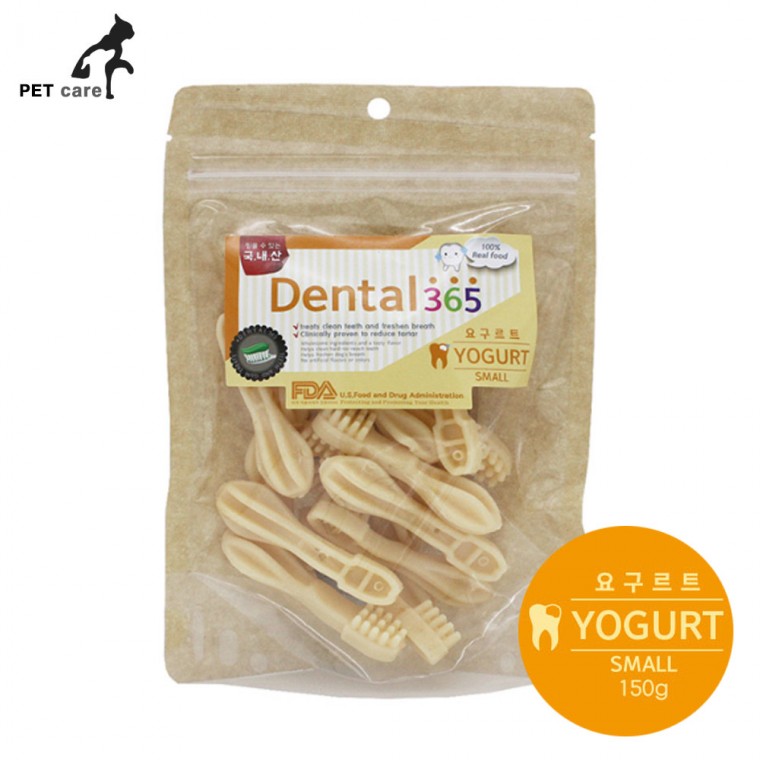 Bàn chải đánh răng Pet the Man Dental 365 Kẹo cao su sữa chua 150g