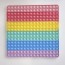 Pastel Rainbow Large Square Extra Large Pop-It Push Pop Pop-It Toy