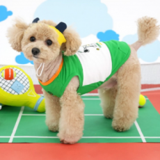 Dog Snoopy Tennis (Bộ mũ áo phông) Quần áo không tay