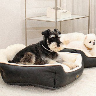 Choco Pet House Dog Cushion Royal Square Cushion 2.0 Loại thường (Đen)