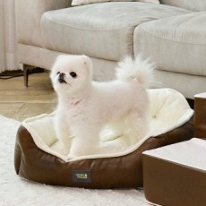 Choco Pet House Dog Cushion Royal Square Cushion 2.0 Loại thường (Màu nâu)