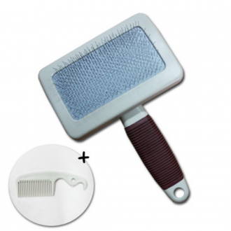 Lược chải lông chó mèo Tangle Dog Dead Hair Removal Slicker Button Brush (XL) Lược Hotteok