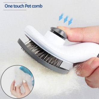 Bàn chải thú cưng One Touch Dog Cat Comb Bàn chải massage tẩy lông