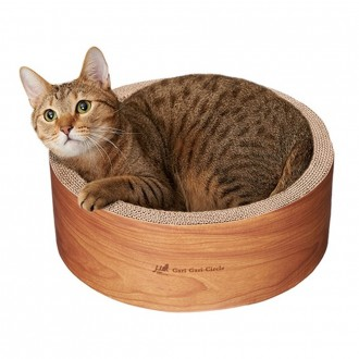 Pet Life Cat Scratcher Garigari Circle (Nâu nhạt)