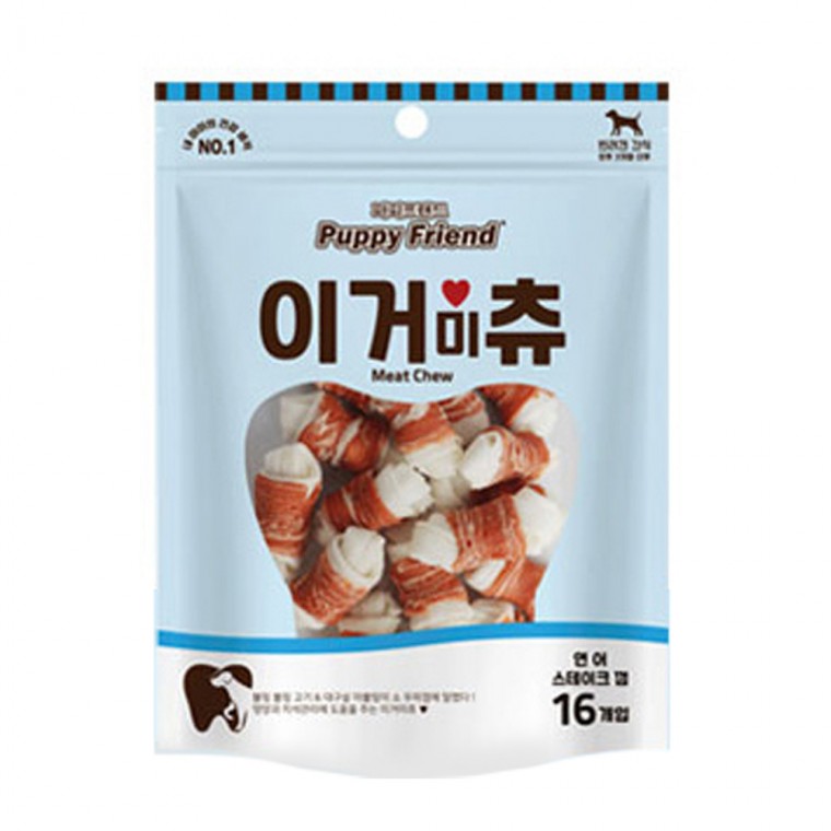 Puppy Friend Dog Snack Igeomichu Steak Gum (Cá hồi) (16P)