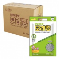 Cát Pororo & Pet King Jasmine thơm 4LX6 Cát mèo Bentonite tự nhiên