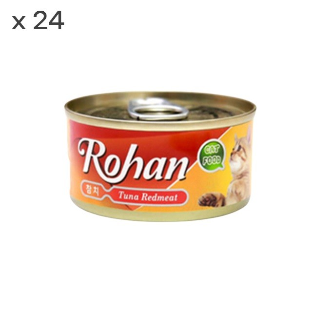 Cá ngừ Cat Rohan lon 80g, set 24 món ăn vặt bổ dưỡng, snack cho mèo