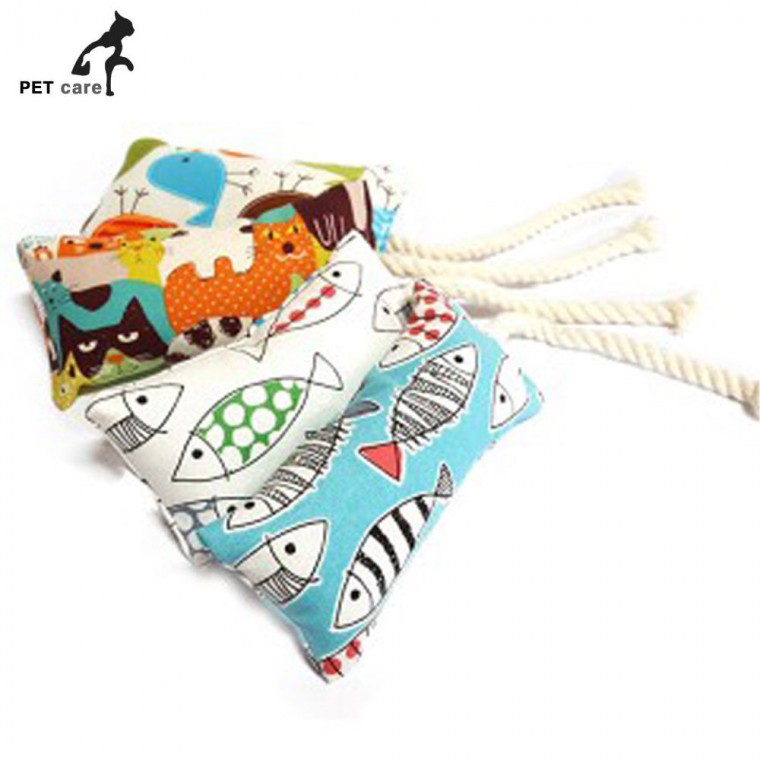 Healing Time Handmade Catnip Cushion Cat Toy (Loại dây vuông nhỏ) (Đệm dây) (1 Ngẫu nhiên)