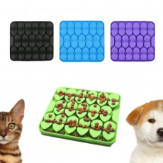 Dog Cat Silicone Food Puzzle Tách sự lo lắng Mat Công cụ tìm thức ăn