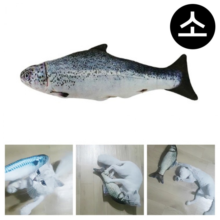 Dog Pose Cat Toy Catnip Plush (Cá hồi) (Nhỏ)