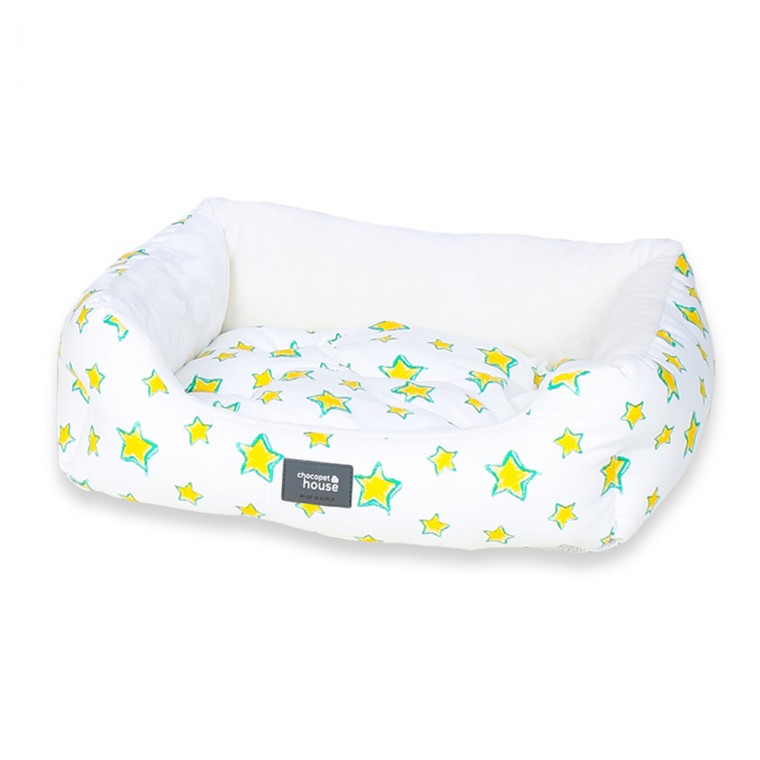 Choco Pet House Crayon Star Square Cushion (Vàng)